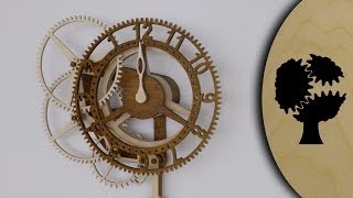 Rotara - Holzuhr (Wooden Clock) Visit my website for more info or for purchasing the plans: https://holzmechanik.de/index_eng.html Besuche meine Webseite für ...