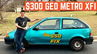 I BOUGHT A Geo Metro For $300 And FIXED It In ONE DAY