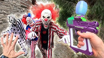 KILLER CLOWNS KIDNAP MY FIANCE! (+Unboxing a Huge Gel Blaster Arsenal!)