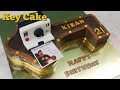 Cake for 21st birt.ay celebration  3d key shape birt.ay cake  cake decorating ideas