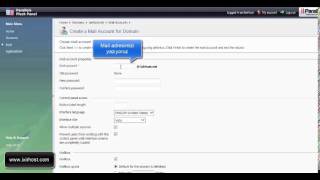 Plesk 9 Mail Hesabı Oluşturma