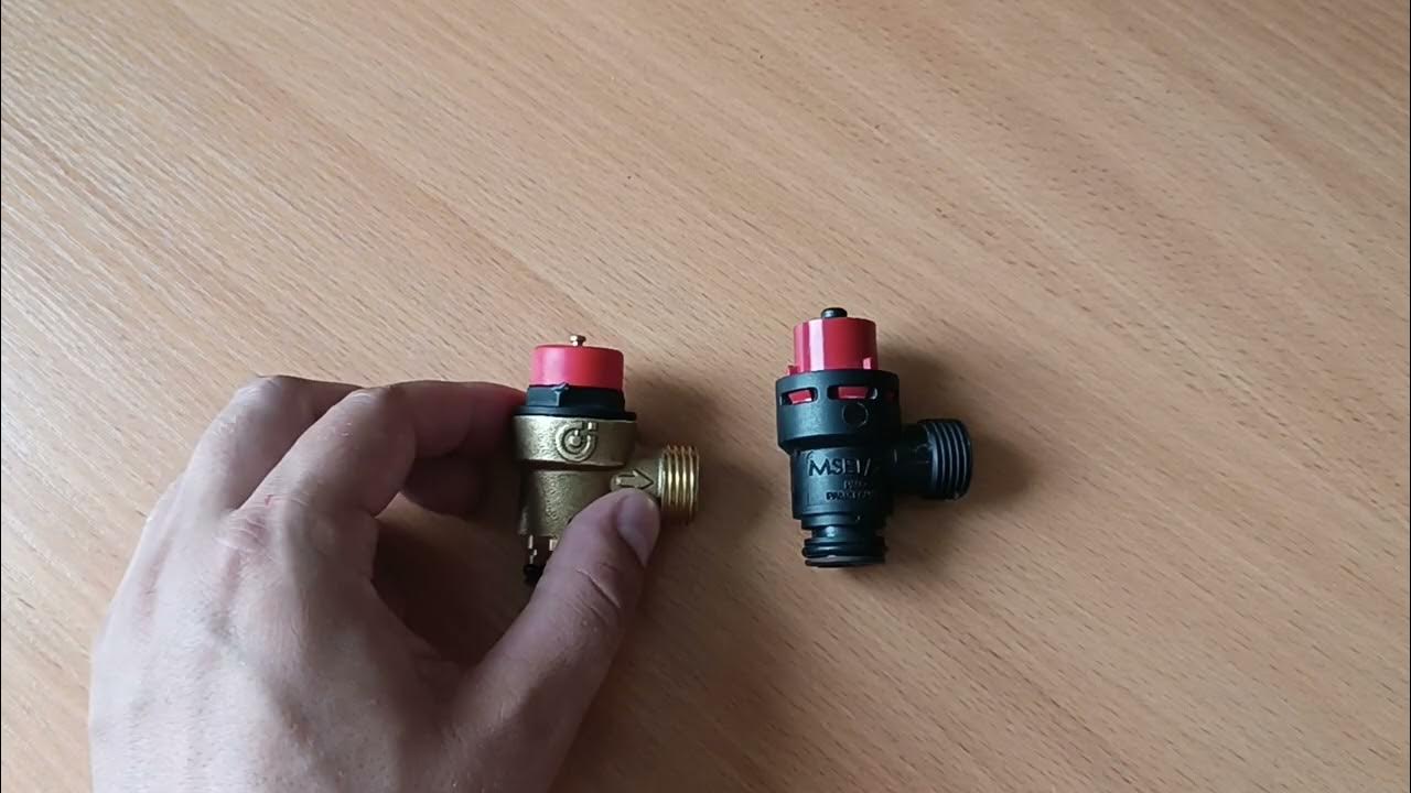 Сбросной клапан газового котла - YouTube