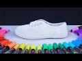 Custom Painting Dollar Store Shoes?! (satisfying)