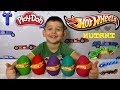 Play Doh Хот вилс машинки мутанты яйца сюрпризы Hot wheels mutant surprise eggs