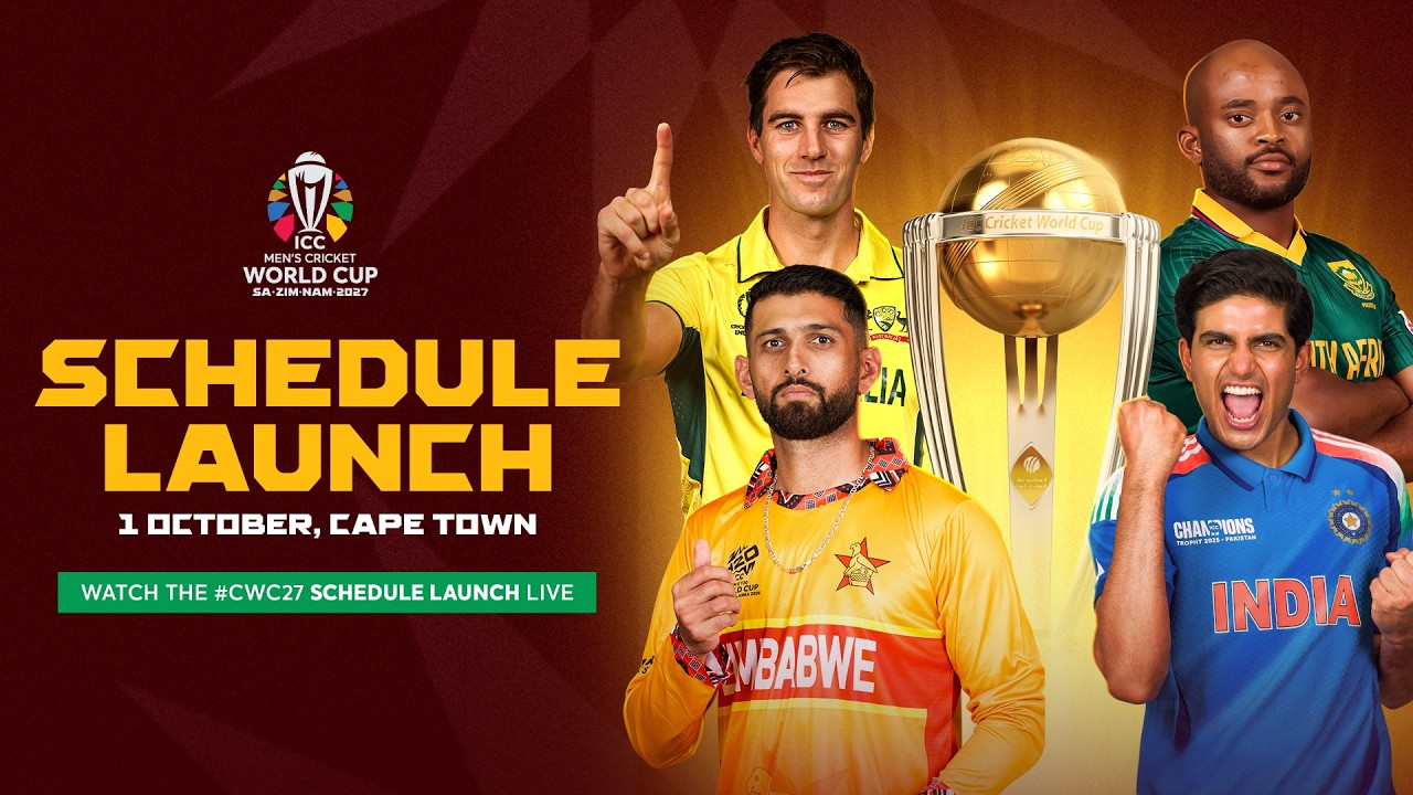 ICC Men’s Cricket World Cup 2027 - Schedule Launch LIVE
