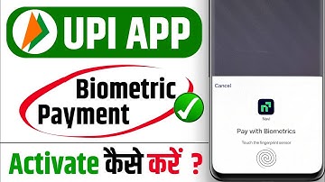 upi biometric payment kaise kare - upi biometric payment kaise enable kare - upi biometric 