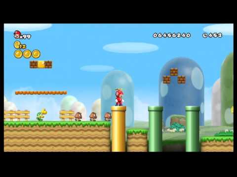 New スーパーマリオブラザーズ Wii 1-1【プレイ動画】