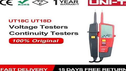 UNI-T Digital Voltmeter UT18C UT18D AC DC Voltage Continunity Tester 690V LCD Display 3 Ph