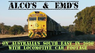 EMDs and Alco's on the North east of Australia with Locomotive cab footage!