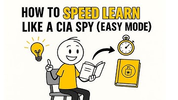 How to Speed Learn Like a CIA Spy (Easy Mode) | Brain Hacks to Learn Anything Faster