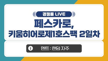 [공모주 경쟁률 LIVE] 페스카로, 키움히어로제1호스팩 2일차 경쟁률