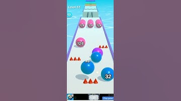 ball run 2048 level All game play walkthrough android IOS toturial 38 to 51