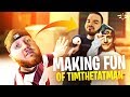 MAKING FUN OF TIMTHETATMAN! DRINKING STREAM HIGHLIGHTS! (Fortnite: Battle Royale)