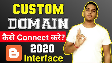 How to connect custom domain to blogger with Godaddy ! Blogger new interface 2020 ! Niraj Yadav