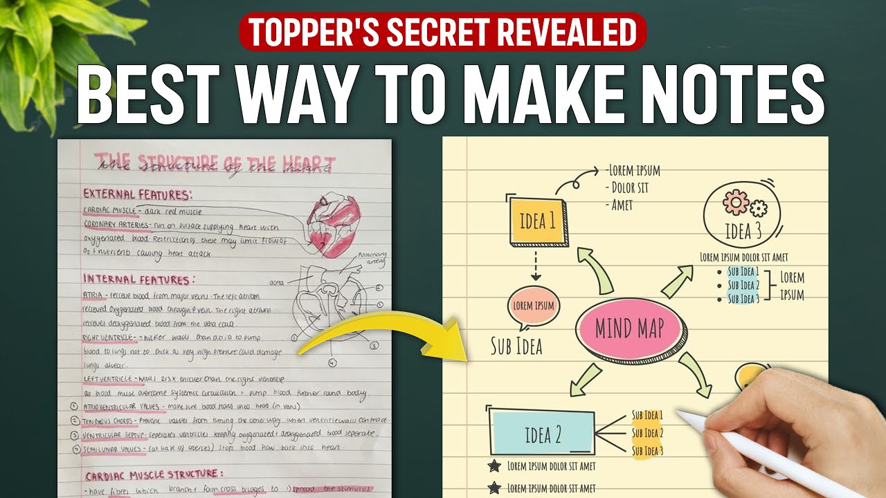 How to Make Best Notes Like Topper?🔥| Scientific Steps of Notes Making ...