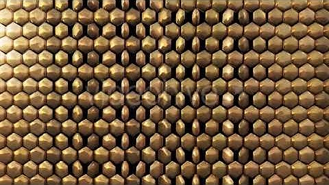 Gold Hexagon Pattern