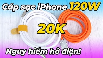 Sự thật cáp sạc 120W cho iPhone 14 Pro Max: Giật tê người, siêu dày, siêu nặng siêu dài!