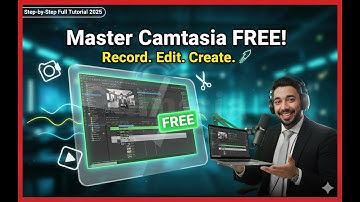 How to Use Camtasia FREE 💻  Full Recording & Editing Tutorial Step by Step 2025