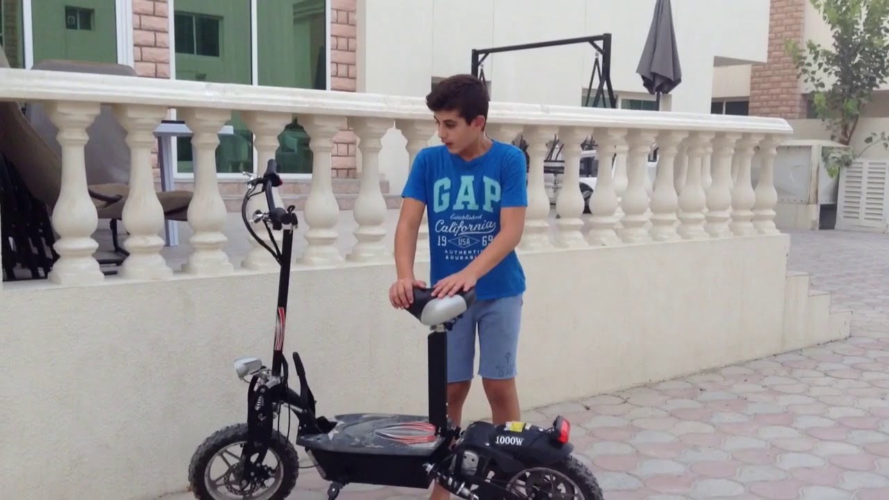My new 1000w electric scooter (35 mph) !!!!!! - YouTube