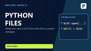 Read and Write Files in Python | Lesson 19