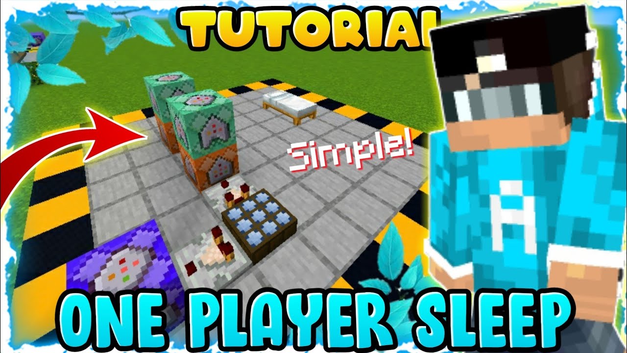 CARA MEMBUAT SISTEM ONE PLAYER SLEEP Di MCPE!! - YouTube
