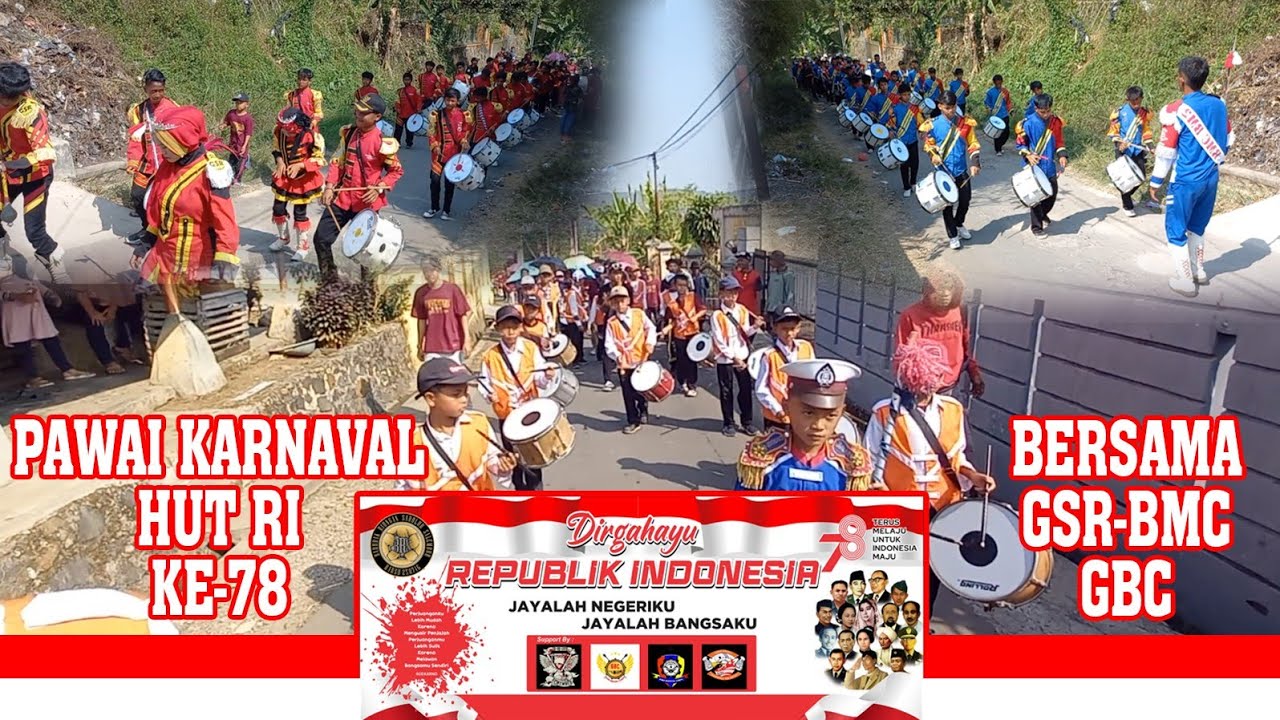 Pawai 3 Grup Drumband HUT RI KE-78 Cisande Hilir || NKRI HARGA MATI