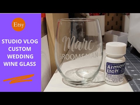 How to Etch Glass the Easy Way (Armour Etch & Vinyl Decals!) 