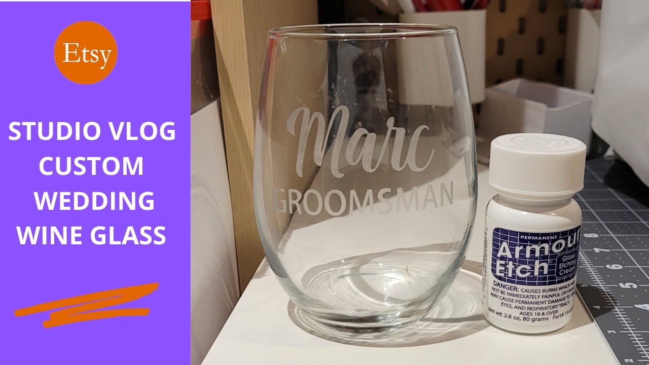 How to Etch Wine Glass the EASY Way (with Armour Etch & Cricut