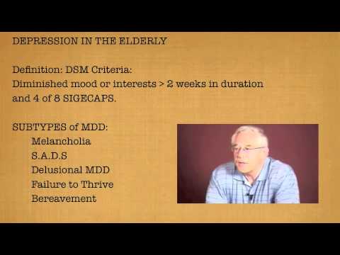 Depression in the Elderly by mmlearn.org