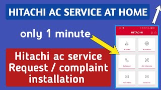 HITACHI AC SERVICE, HITACHI AC SERVICE AT HOME - Hitachi ac service request - hitachi ac complaint screenshot 1