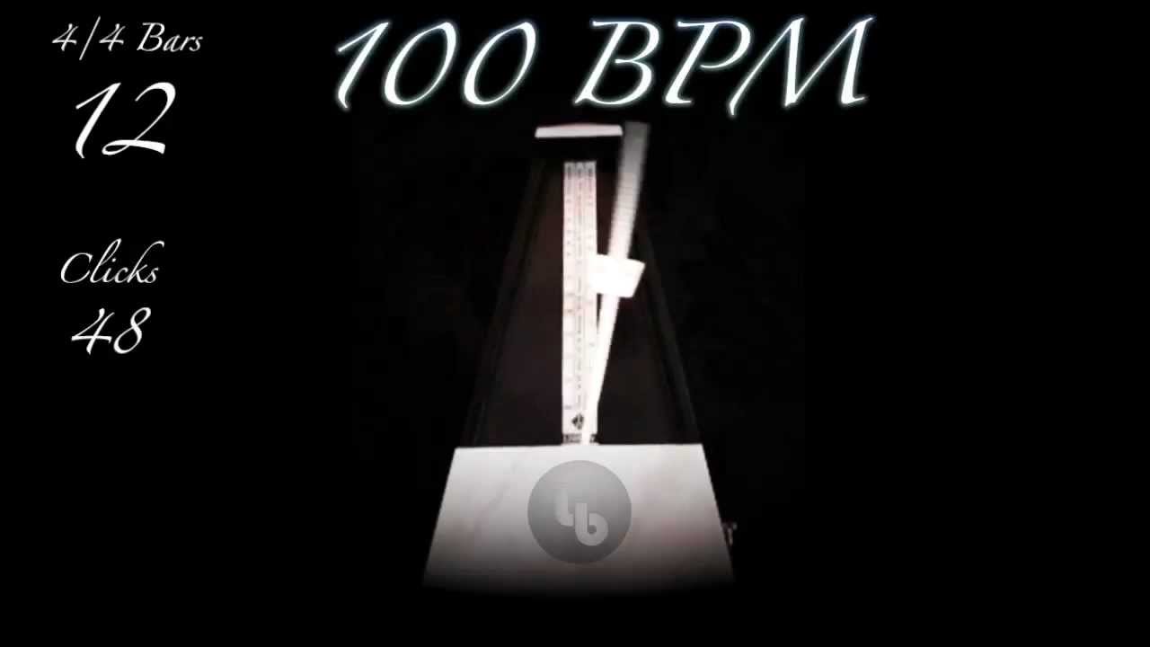100 BPM ▶️ Metronome - YouTube