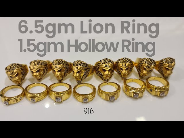 Stainless Steel Men Ferocious Lion Head Men's Gold Ring Jewelry | Wish |  악세사리