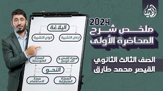 ملخص شرح المحاضرة الأولى | تلخيص منهج اللغة العربية للثانوية العامة 2024 | مع القيصر محمد طارق