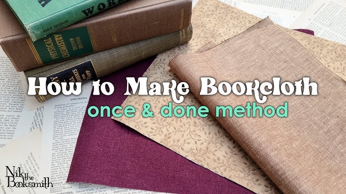 DIY BOOK CLOTH IN 10 MINUTES  #fanficbookbinding 