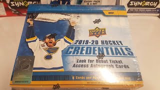 Brand New 2019-20 Upper Deck Credentials Hobby Box Break. Very Sweet Box😀😁😱😱😱🔥🔥🔥👌👍🥂🍾