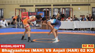 Bhagyashree Mah Vs Anjali Har 62 Kg , Senior Asia Championship Womens Trails Women Wrestling