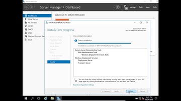 Installing Windows Deployment Services
