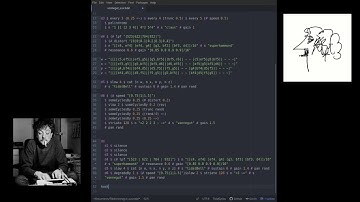 Livecoding (feat. Kurt Vonnegut) with TidalCycles and SuperCollider, 9/5/21