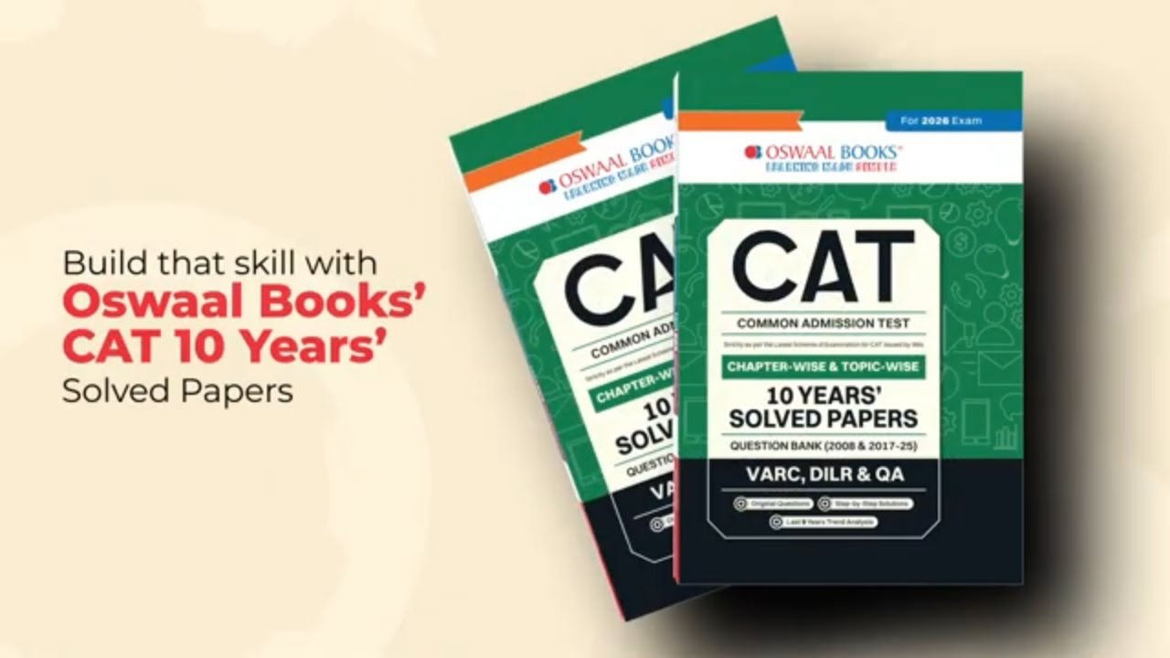 CAT 10 Years Chapterwise & Topicwise Solved Papers 2026 | 2008 & 2017 ...