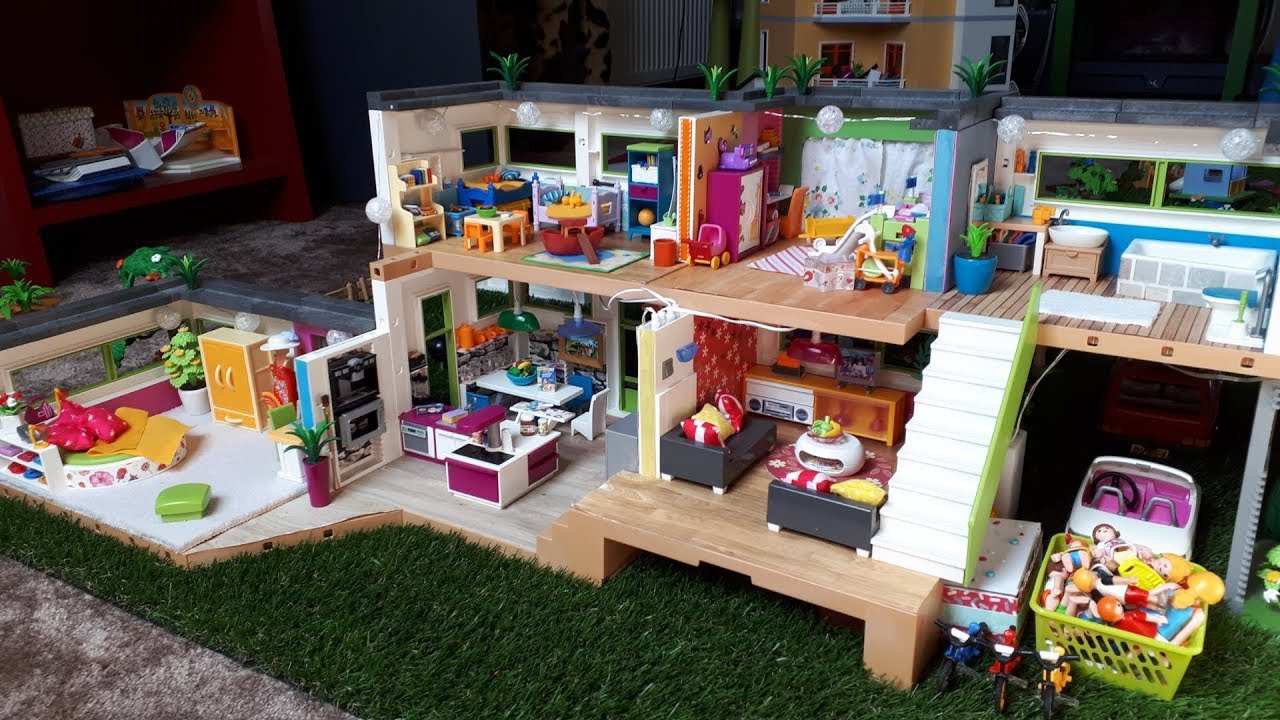 🌴Aménagement+Rénovation de la maison moderne playmobil (la villa de luxe)  