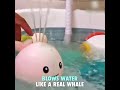 Whale sprinkler bath toy