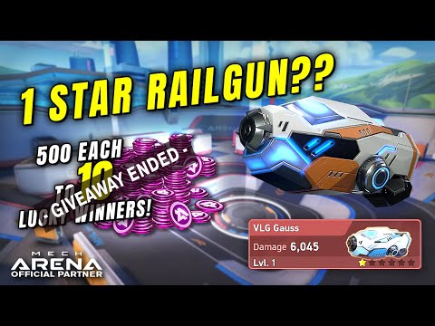 1 Star Railgun?  | January Official A-Coin Giveaway #2 | Mech Arena