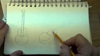 Learn How To Draw a Simple Guitar by Richard   iCanHazDraw!