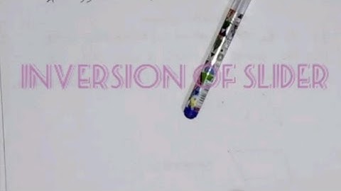 Inversion of slider mechanism|Tamil#Shorts