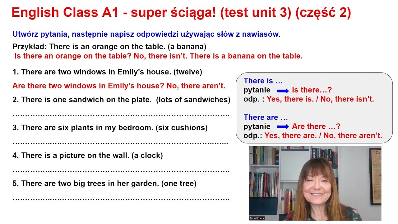 English Class poziom A1 - test unit 3 część 2 - YouTube