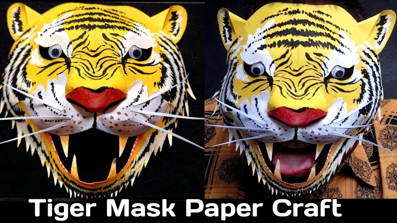 Kids Tiger Face Paint Project