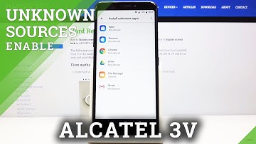 How to Enable Unknown Sources in ALCATEL 3V - Download Unknown Applications