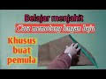 Belajar menjahit.. Cara memotong lengan baju dengan mudah khusus buat pemula