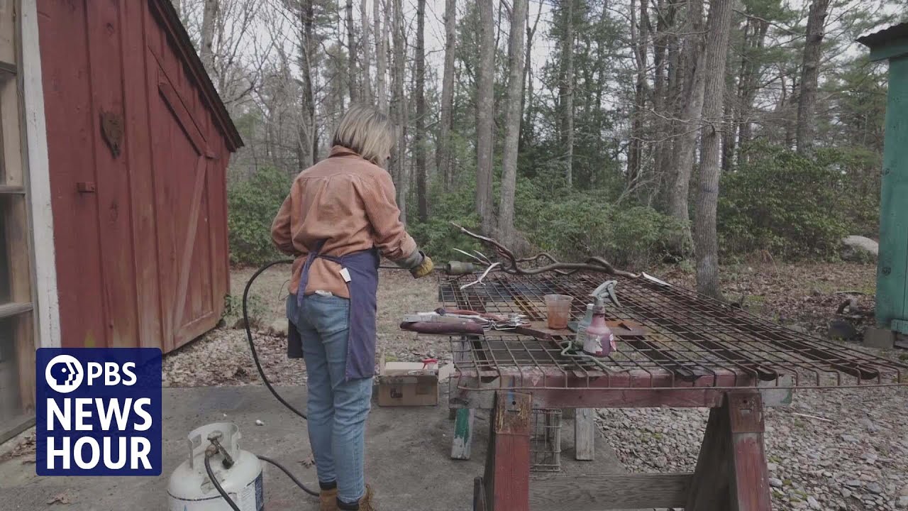 Artist exiled from homeland transforms nature into works of art