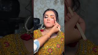 Haldi eye makeup look #wait for part 2#makeuptutorial #eyetutorial